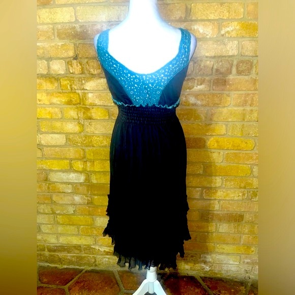 Rare Vintage/Y2K Velvet/Silk/lace multi-layered Midi Designed by BeauBois - S/M - Picture 7 of 16